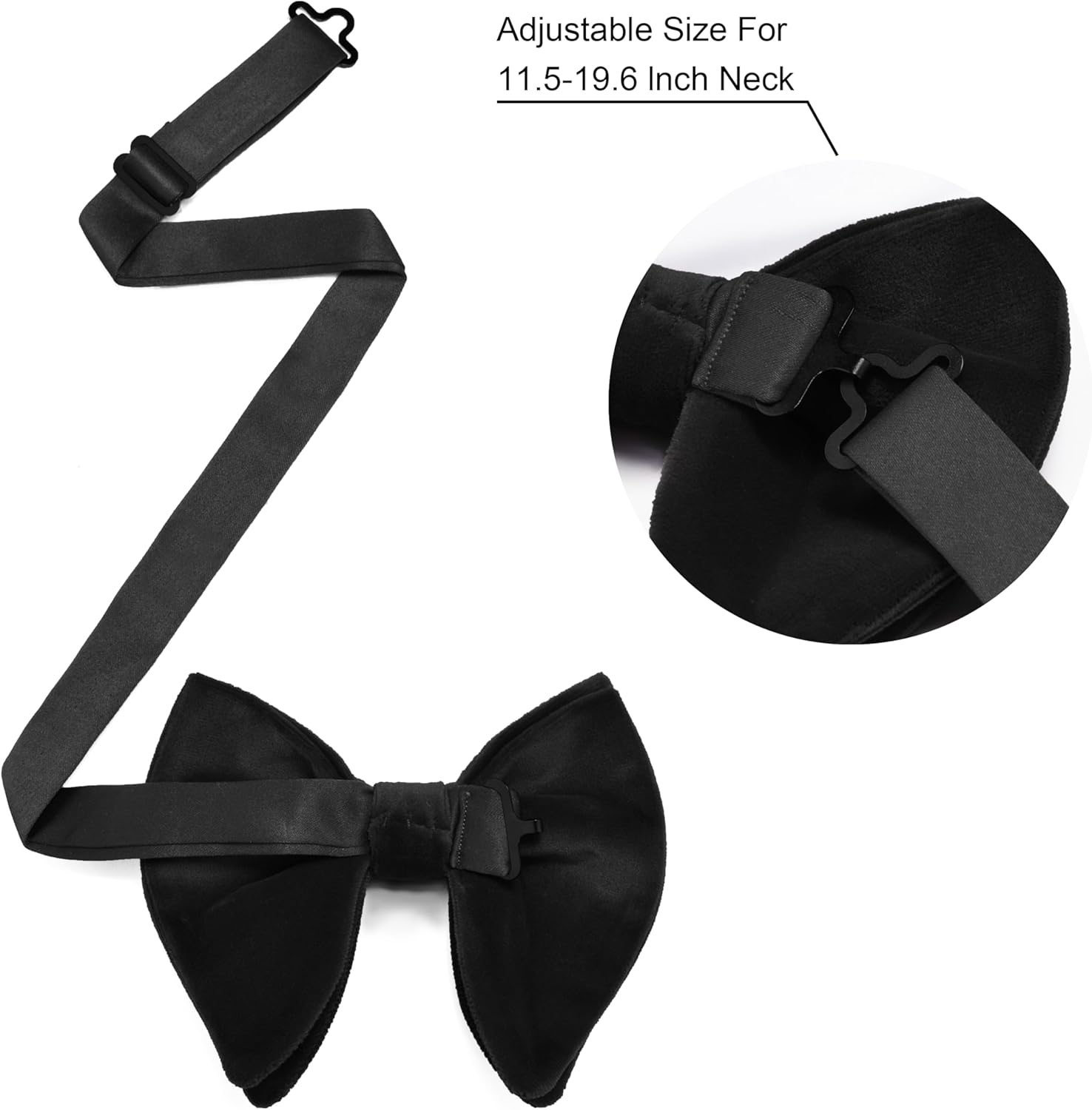 Solid Velvet Pre-tied Bow Tie  - Cufflink Box Set avaliação e preço