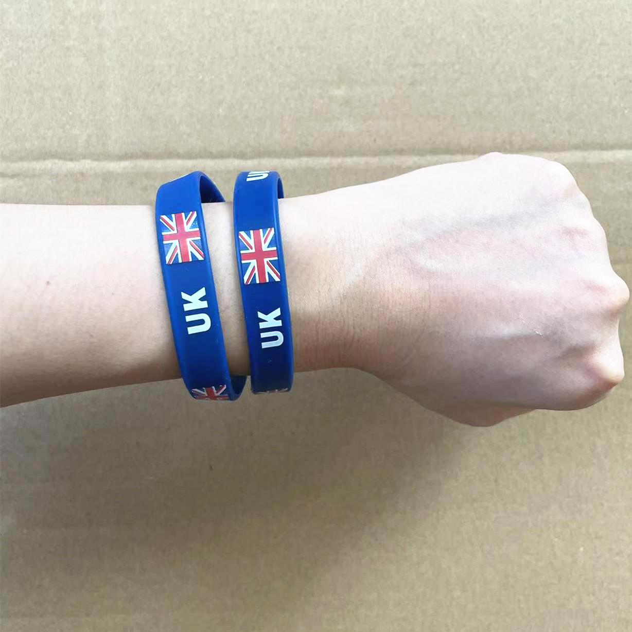 2pcs UK Britain Flag Wristband - Men'S Accessories Uk avaliação e preço