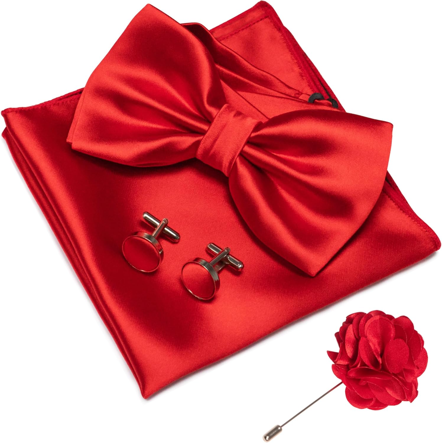 Solid Color Pre-tied Bow Tie a - Cufflink Box Set avaliação e preço
