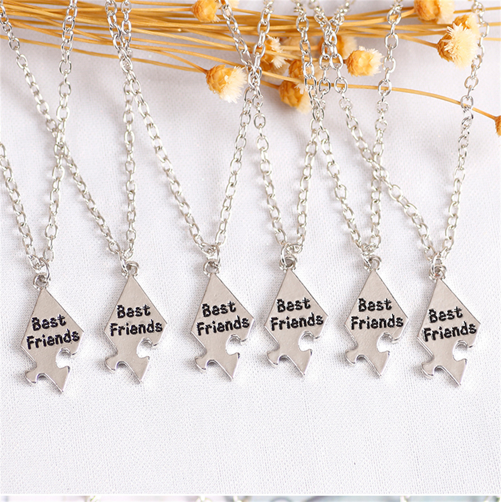 6 Pcs/Set Best Friend Necklace - Men'S Accessories Best avaliação e preço