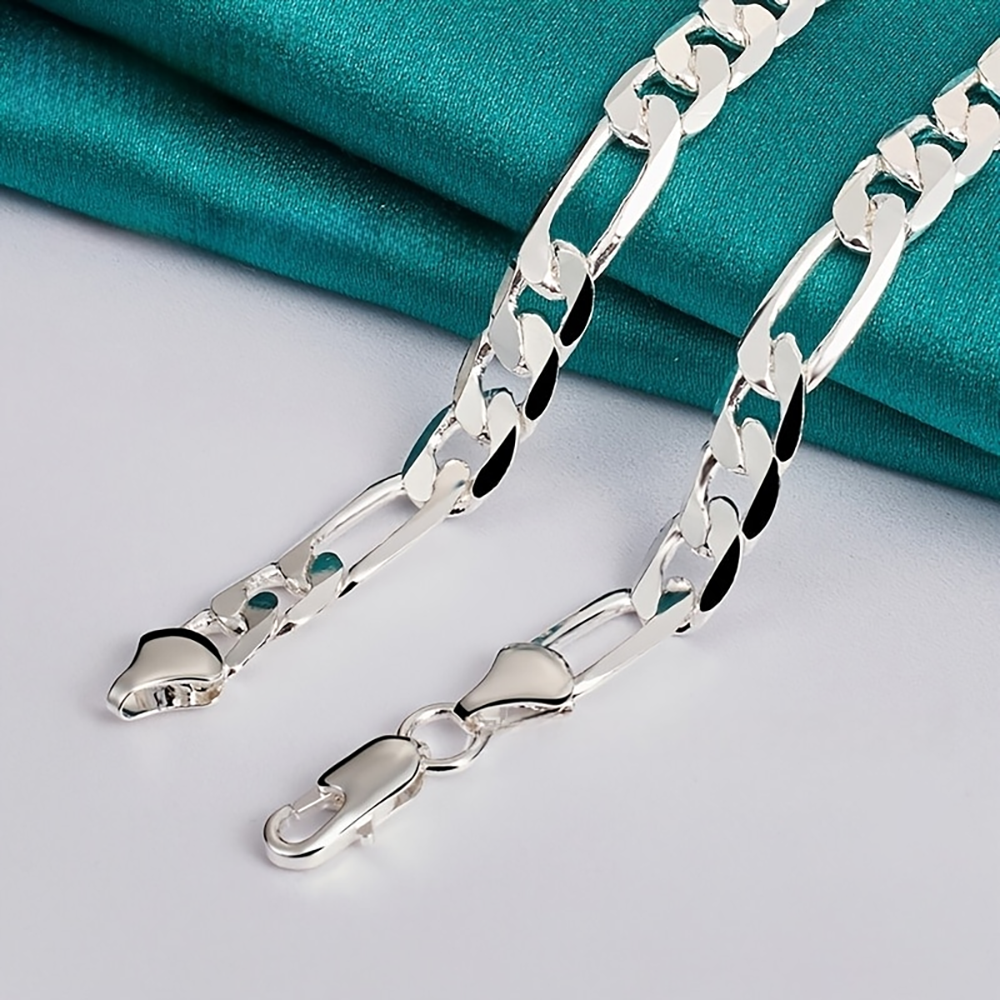 925 Sterling Silver 40-75cm 8m - Men Accessories Singapore avaliação e preço