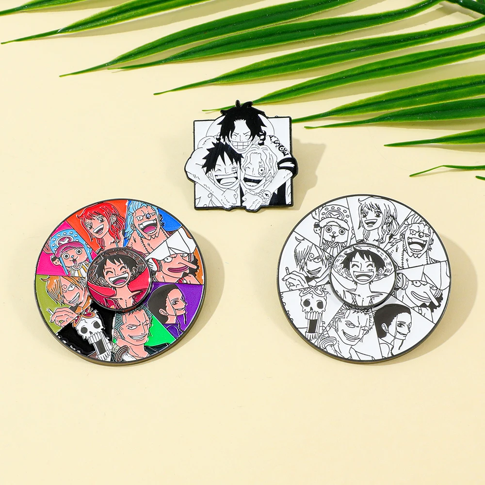 3 Pcs Anime One Piece Brooch L - Lapel Pin Enamel avaliação e preço